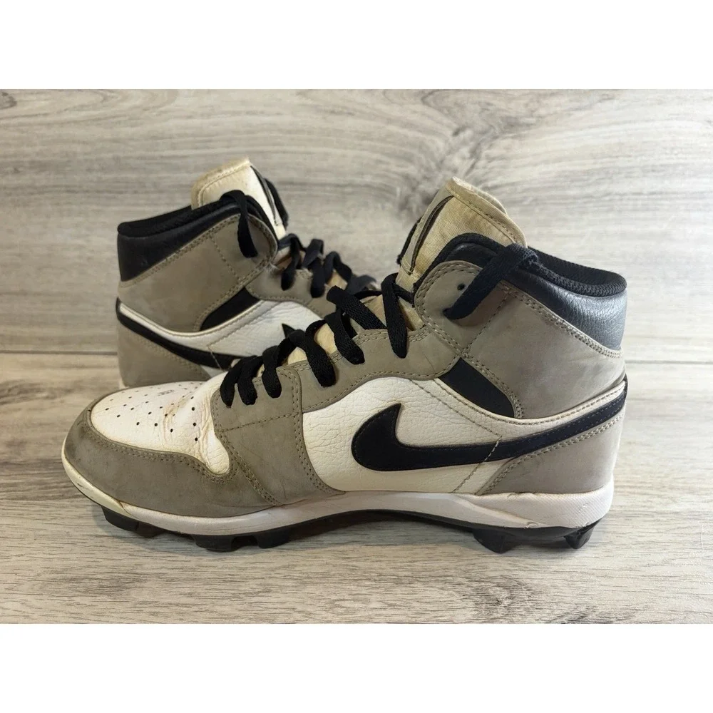 Nike Air Jordan 1 Mid MCS Cleats Men's Sneaker Size 8 Brown BlackAV5354-012